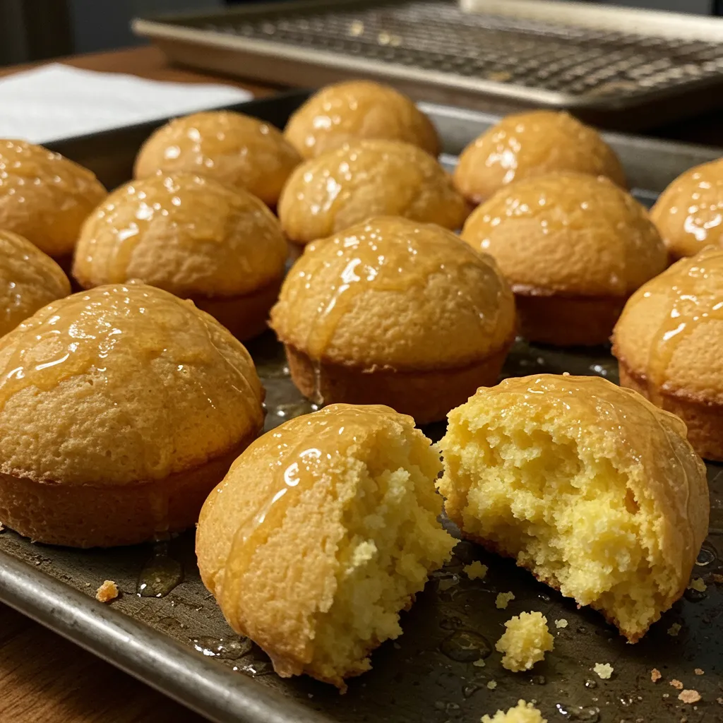 Southern-style Honey Butter Cornbread Poppers - tertiary view